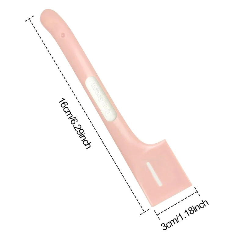 1Pcs/2Pcs Random Color Can Spoon, Silicone Cat Food Can Spoon - Easy-To-Clean Pet Food Spoon and Can Opener, Suitable for Wet Food and Dog Food Can Lids