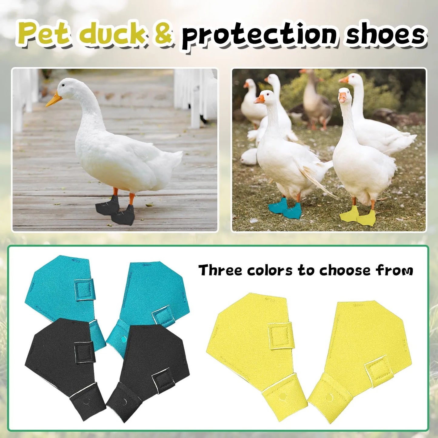 Pet Supplies Duck Goose Shoes Pet Cole Foot Poultry Boots Pet Duck Boots with Protective Soles Protective Shoe Set Pet Products