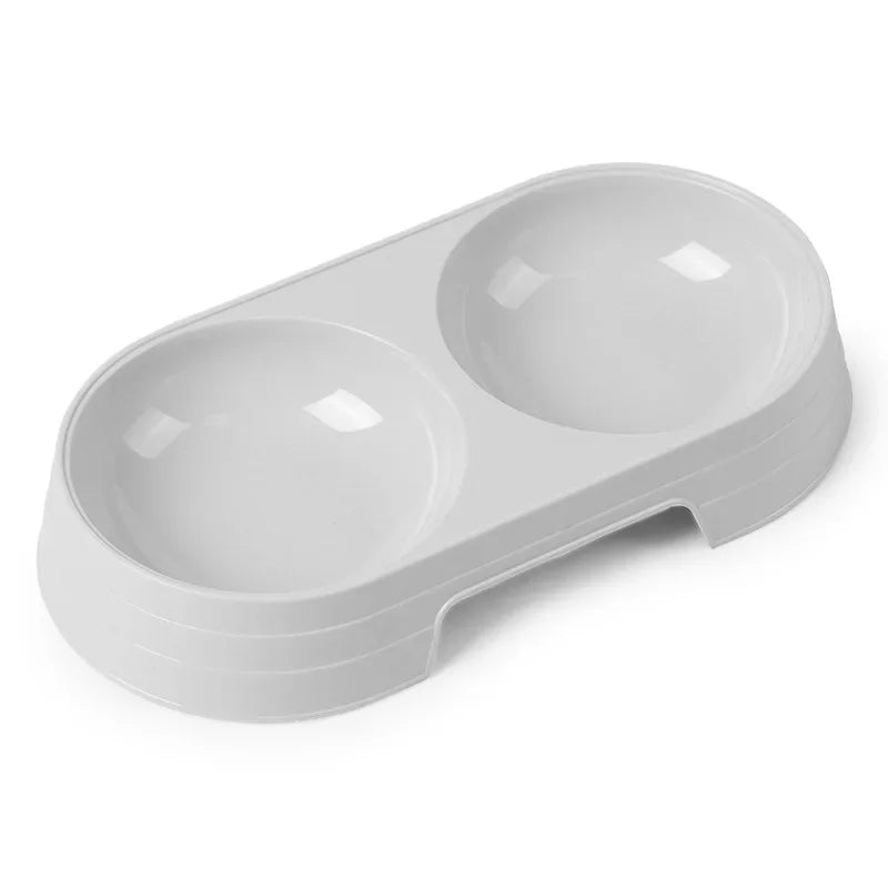 Stainless Steel Feeding Supplies for Cats and Puppies Dual Pet Bowl Dog Food Water Dispenser Pet Water Dispenser Dog Accessories