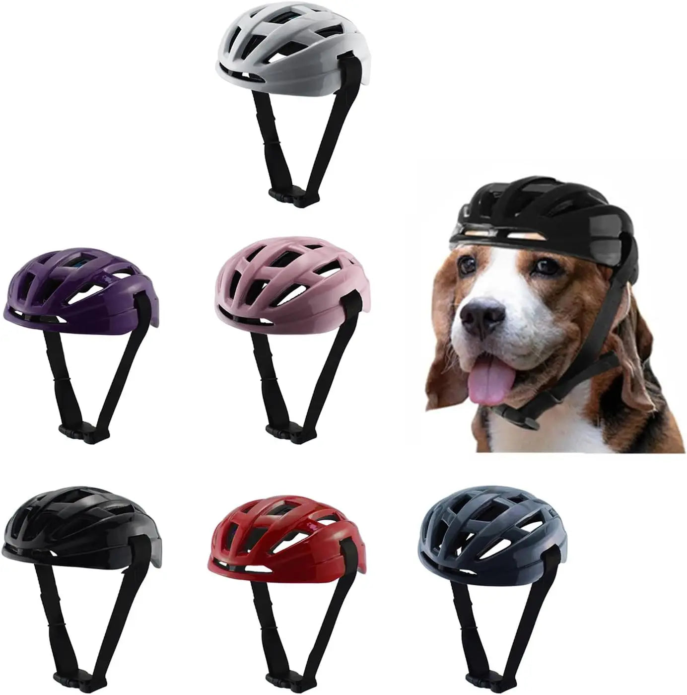 Dog Safety Helmet - ABS Adjustable Pet Helmet for Outdoor Campping Activities/Motorcycle/Bike Pet Supplies
