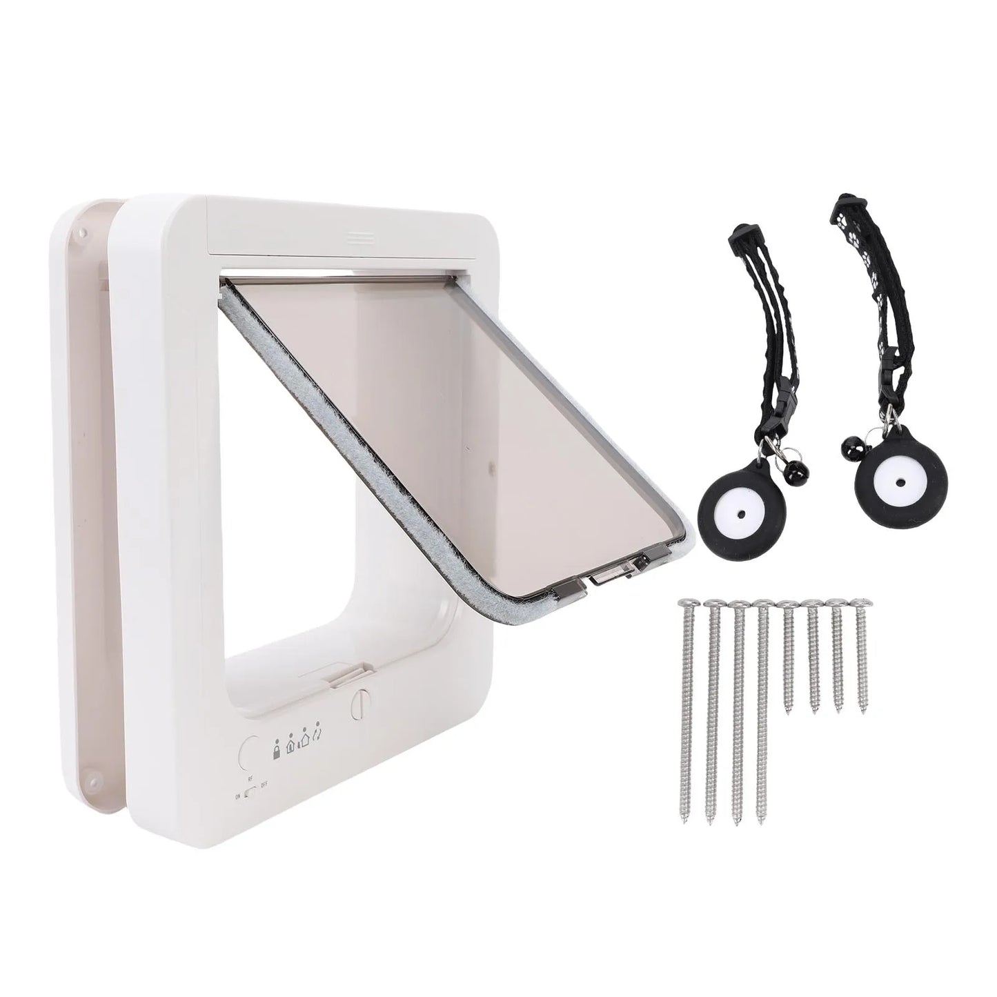 Collar Cat Door Smart Cat Door Automatic Sensing with Collar Activated Easy Installation Pet Door for Home Smart Cat Door