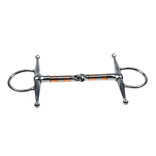 Stainless Steel Copper Mouth H Shape Horse Bit Snaffle For Stallion Chewing And Training 125mm Equestrian Riding