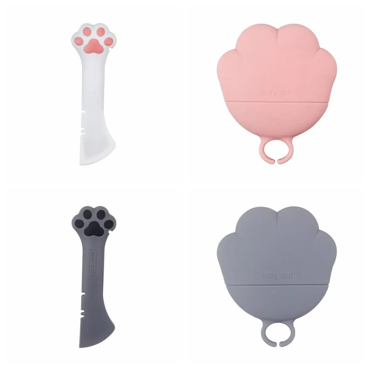 Multifuctional Pet Food Can Spoon Set Pet Can Opener Dry Wet Food Spoon Cat Supplies Pet Spoon Feeding Stirring Spoon