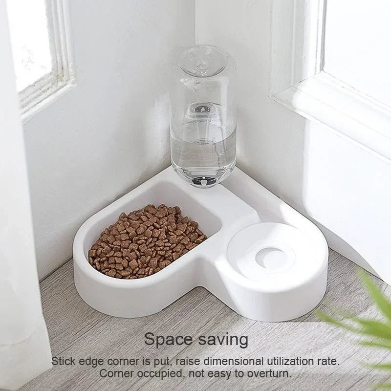 Dog Bowl Pet Automatic Feeder Dog Cat Drinking Bowl Feeding Dispenser Pet Supplies