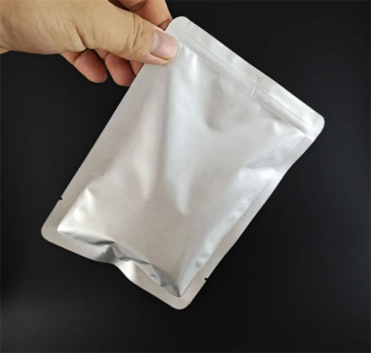 Large Aluminum Foil Vacuum Storage Bags Open Top 25 Pcs 50 Pcs Heat Sealing For Meat Powder Pet Food Packaging Pouches