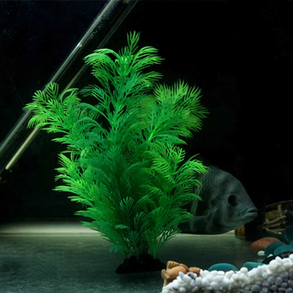 2026。Aquarium plant ornaments, plastic simulation, artificial grass, fish tank decoration accessories