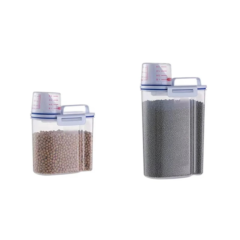 Airtight Food Storage Container Large Capacity Kitchen Rice Bucket Pet Food Dispenser Grains Moisture And Insect Proof EasyClean