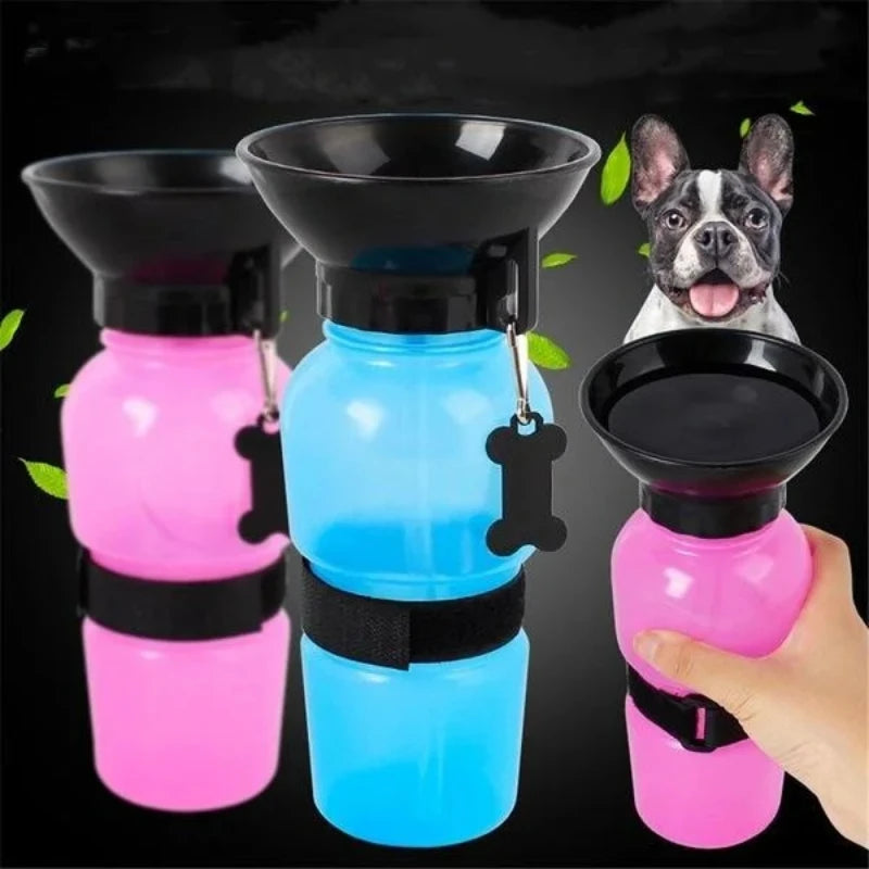 500ml Portable Pet Water Bottle For Dogs Cats Travel Drinking Cup Leakproof Outdoor Water Feeder Bowl Pet Supplies