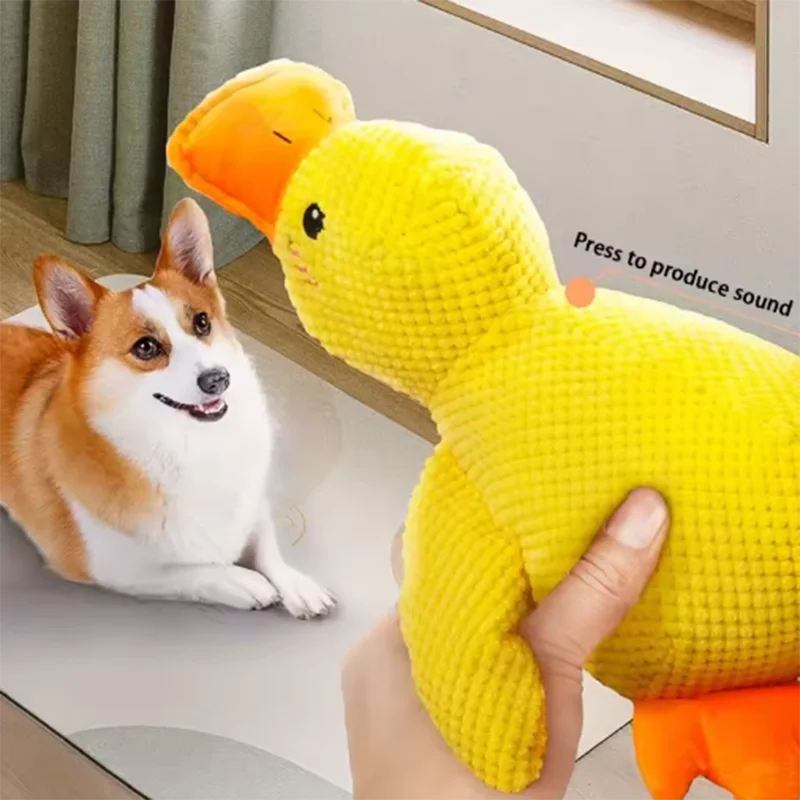 Plush Stomping Duck Dog Toy