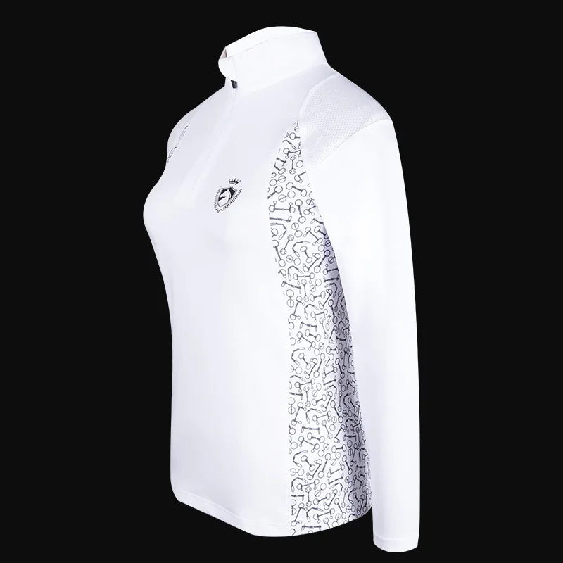 cavassion equestrian long sleeve T shirt riding horse competition horse riding equestrian euipments