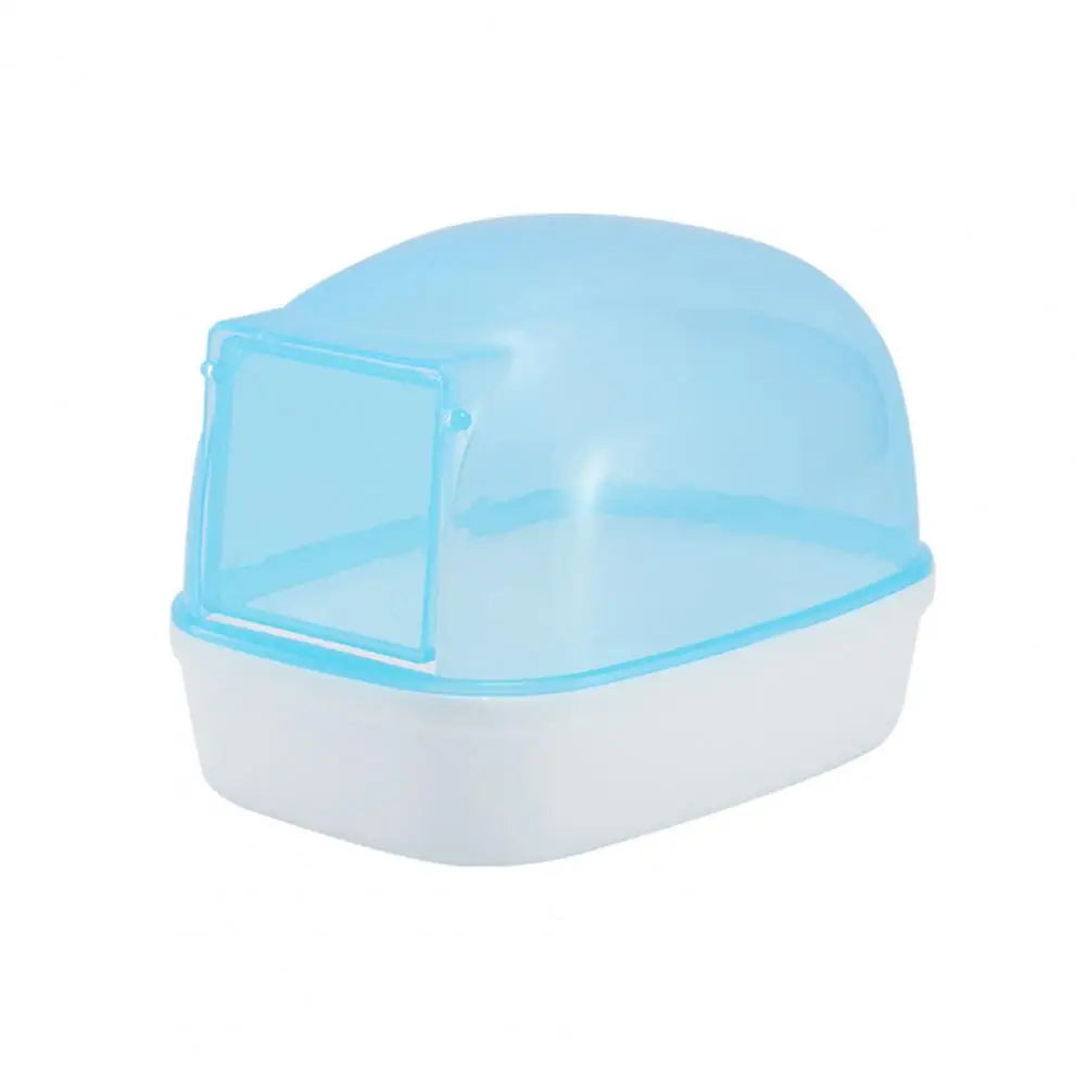 Hamster Bathroom Automatic Door Pet Shower Room Transparent Rat Chinchilla Small Animal Toilet Pet Supplies Sand Bath Dust-proof
