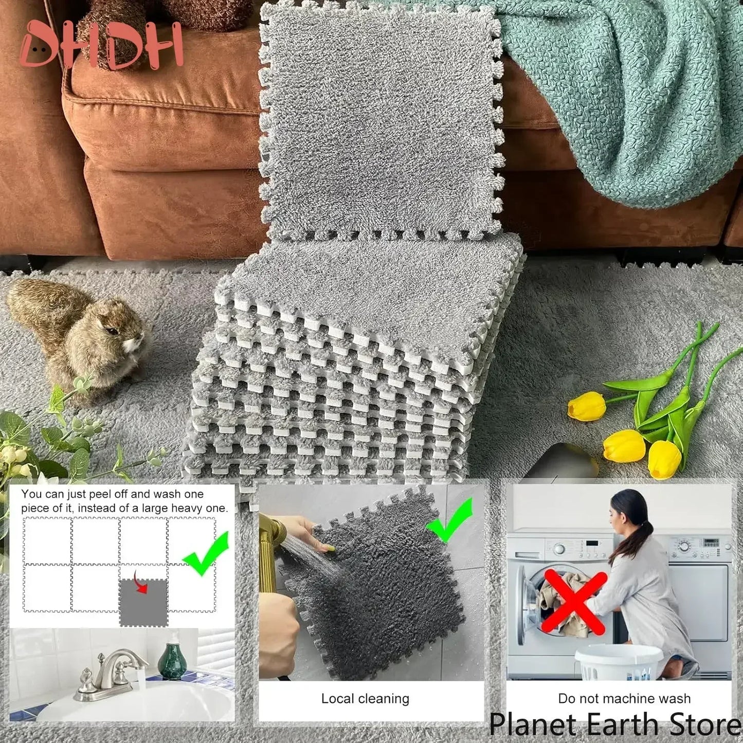 4/10Pcs Rabbit Guinea Pig Cage Liner Small Pet Items Waterproof Anti Slip Bedding Mat Highly Absorbent Pee Pad For Pet SleepMat