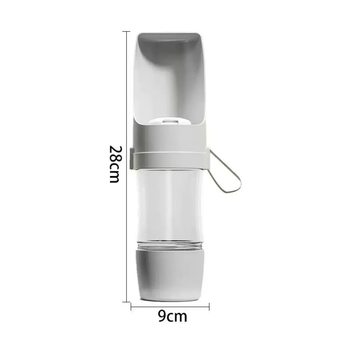 Portable Dog Cat Water Bottle With 500ml Capacity And Food Storage For Travel