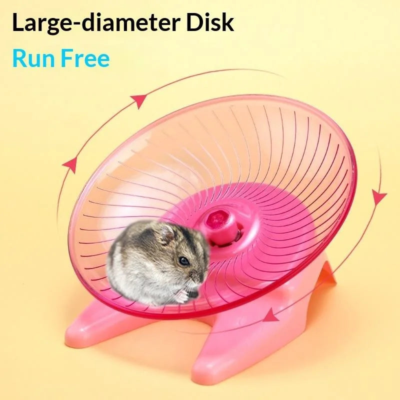 Silent Flying Saucer Hamster Wheel Easy Clean Anti Slip Exercise Running Wheel Spine Friendly For Dwarf Hamsters Gerbils Mice