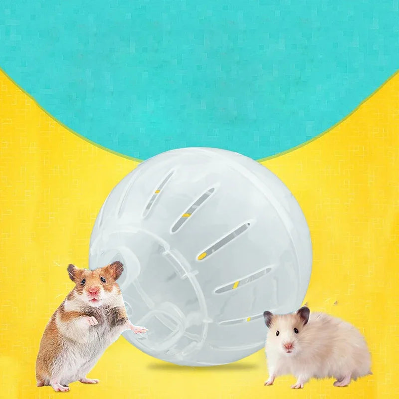 Hamster Exercise Ball Pet Toys Clear Cute 4inch Rolling Ball Running Wheel for Relieving Boredom Cage Accessories Chinchilla
