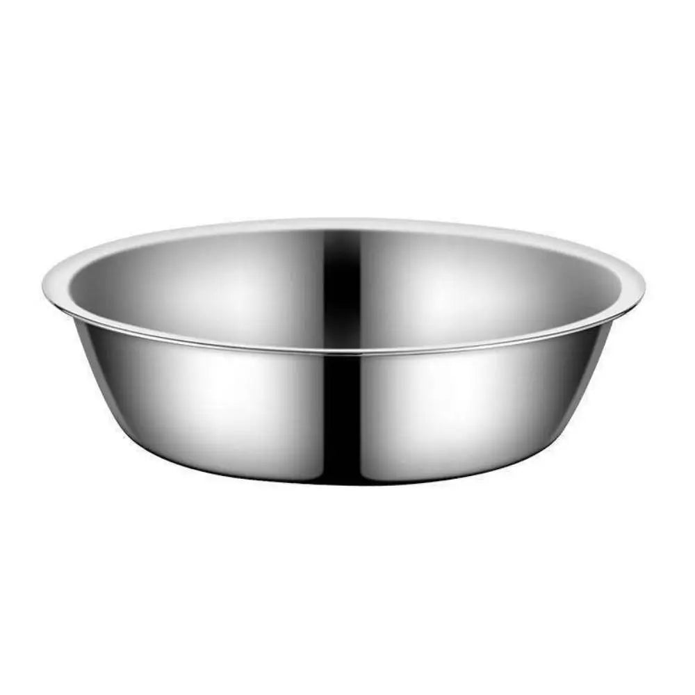 Pet Supplies Large Capacity Dog Bowl Stainless Steel Non-rust Cat Water Feeder Bowls Silver Cat Feeder Puppy