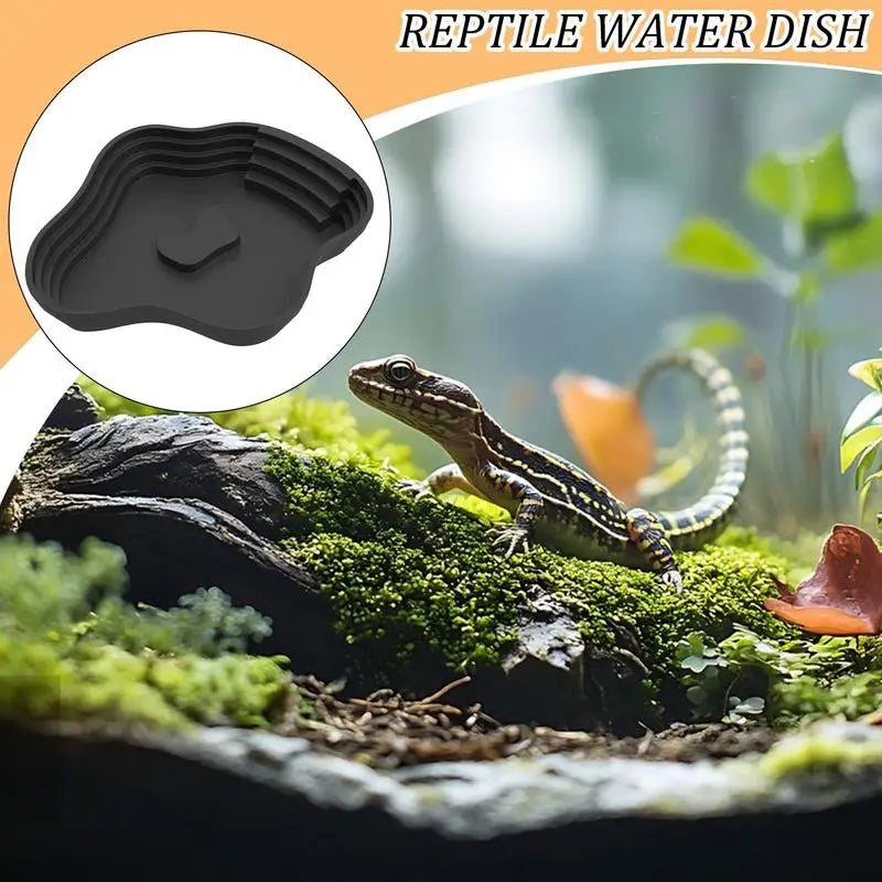 Reptile Water Dish Turtle Bathing Basin Frog Bathing Basin Can Be Used As Food Bowl And Water Basin For Reptiles & amphibians