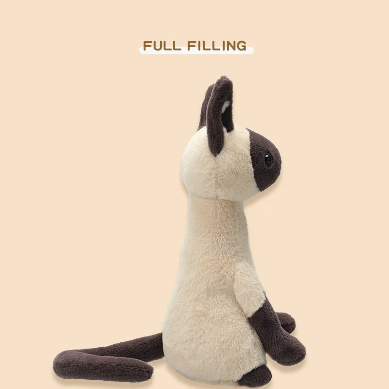 20cm/30cm/40cm Kawaii Cat Doll Siamese Cat Cute Plush Toy Atuffed Animal Pet Cat lover Birthday Gifts Toys for Kids Home Decor