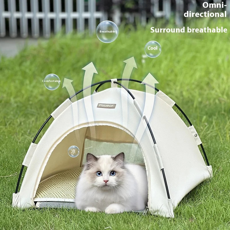 All-Season Semi-Enclosed Pet Tent.