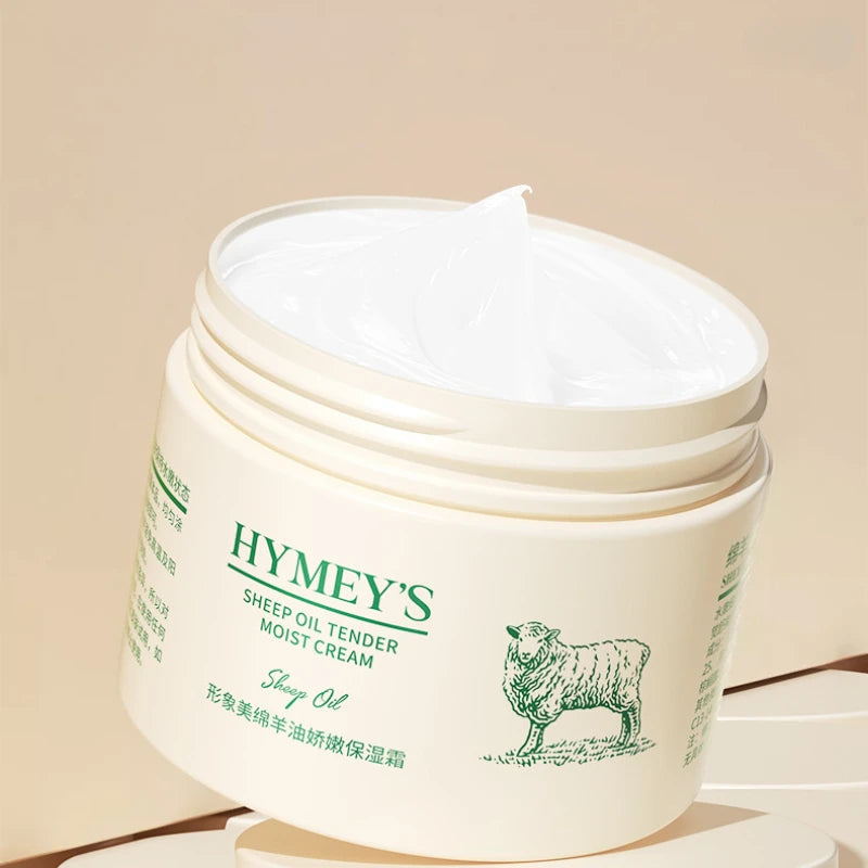 Winter Face Cream With Sheep Hair Oil Whitening Hydrating Anti Wrinkle Anti Aging Skin Care 140g