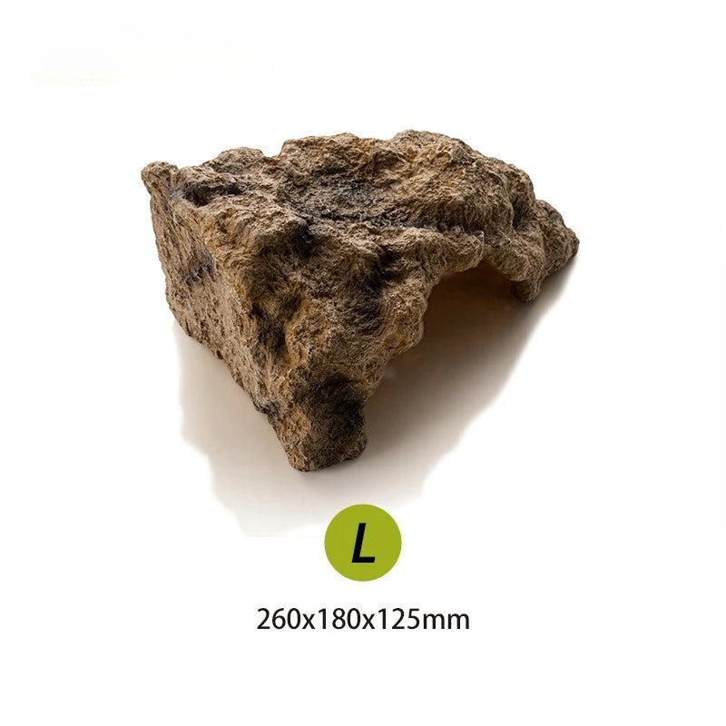 Lizard Snake Turtle Shelter Hide Rest Cave Resin Reptile Hide Cave Artificial Decoration Aquarium Landscaping Decors 도마뱀용품