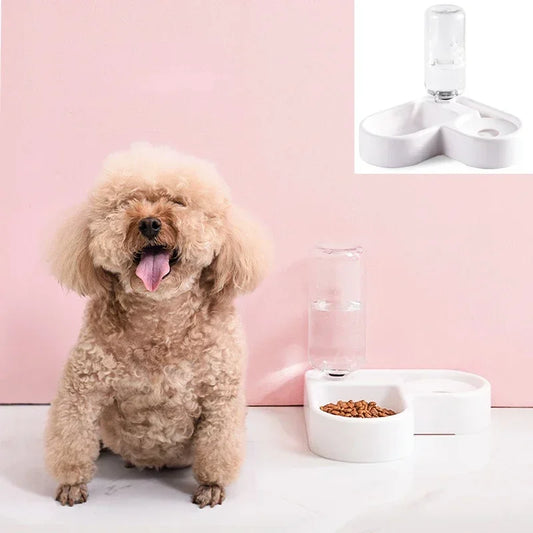 Dog Bowl Pet Automatic Feeder Dog Cat Drinking Bowl Feeding Dispenser Pet Supplies