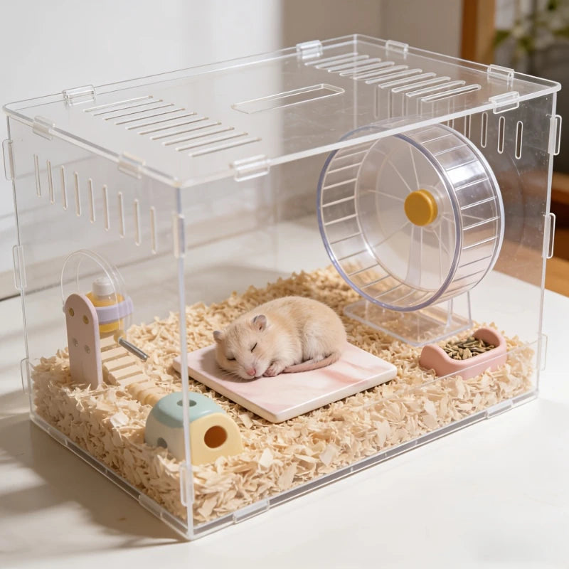 Hamster-Specific Cooling Pad Chew-Proof And Tip-Resistant Cooling Mat Cooling Pad For Hamsters Small Pet Easy To Clean