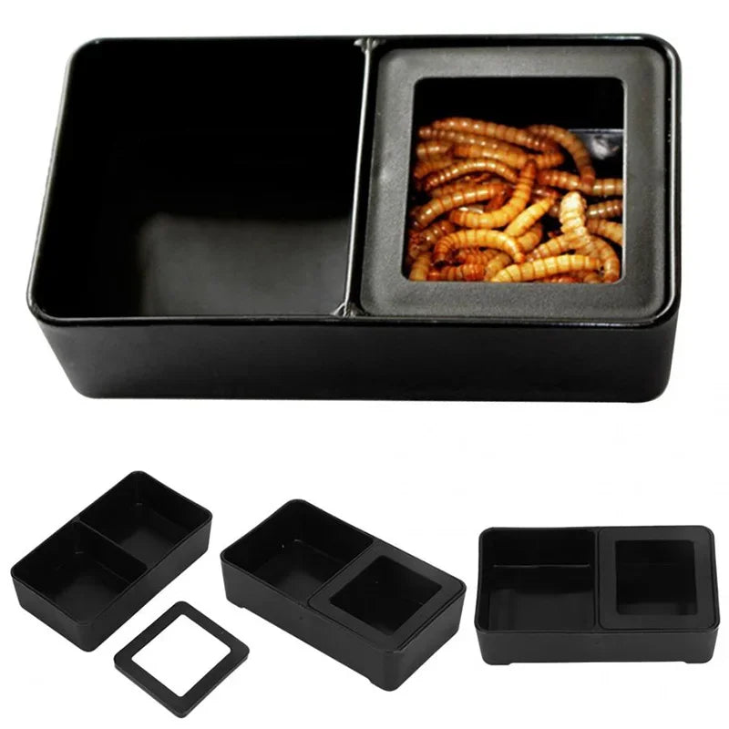 Title (SEO, ≤40 chars): 2-in-1 Reptile Feeder Bowl Keeps Tidy
