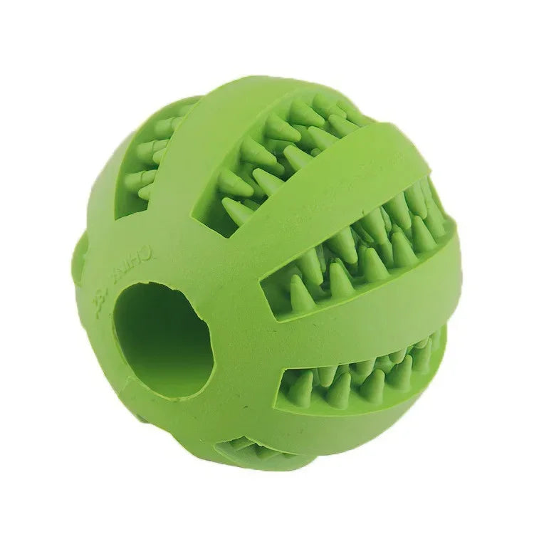 PetPeak Dog Toy Ball Non Toxic Bite Resistant Chew Toy With Treat Feeder Durable Safe Rubber Fetch Play