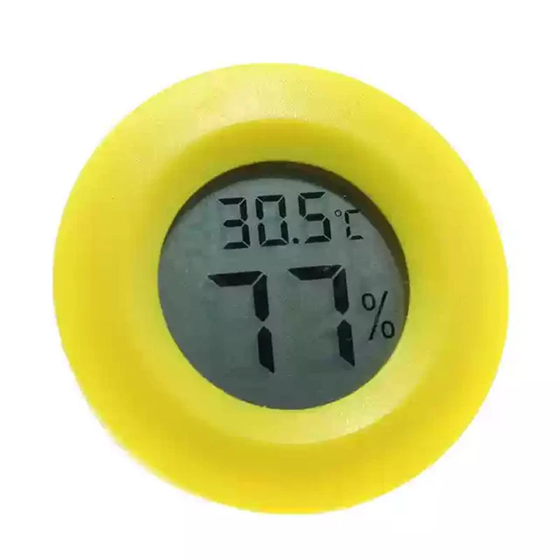 1pcs Round Electronic Temperature Embedded LCD Digital Thermometer Fridge Freezer Tester Temperature  Reptile Hygrometer