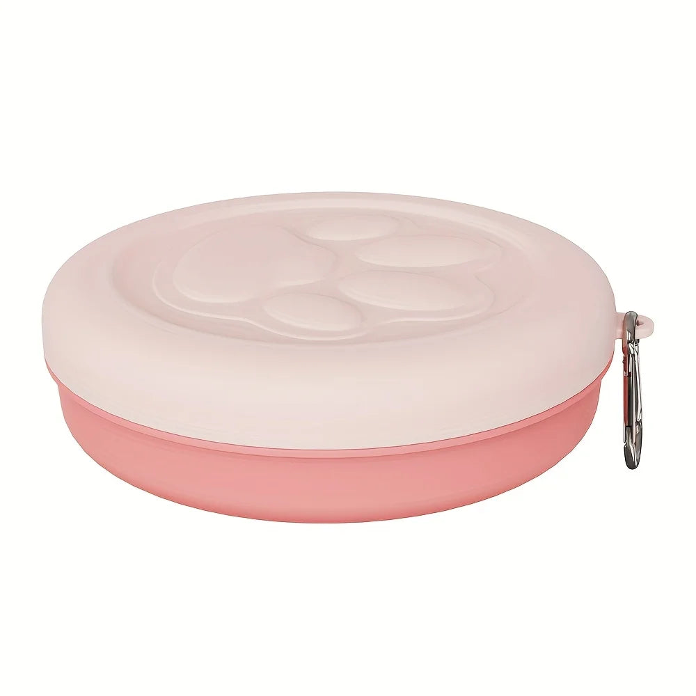 1pc Pet Travel Bowl Outdoor Pet Portable Dog Food Bowl Snack Box Multifunctional Dog Dog Training Snack Bag Pet Snacks Bag