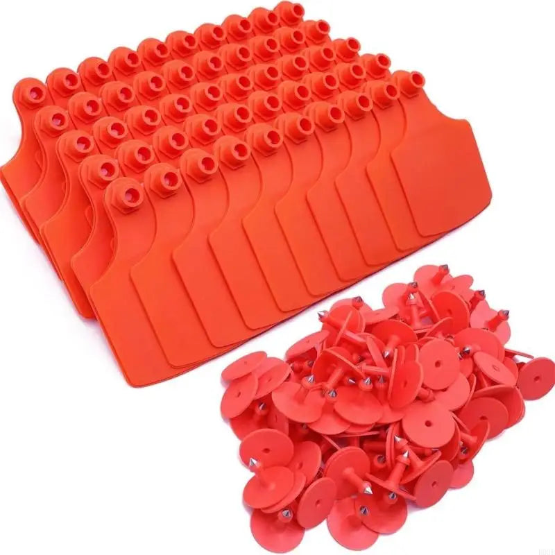 100 Count Livestock Identification Markers Large Size Blank Labels For Farm Animals Including Bovines Sheep And Swine B03E