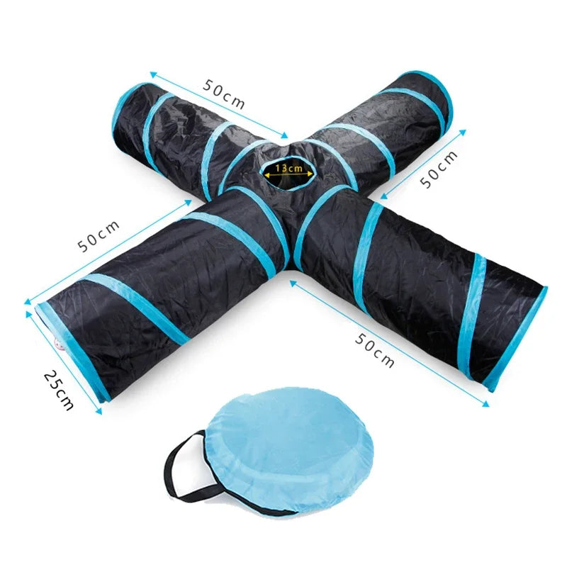 S Shape Pet Cat Tunnel Tube Funny Toys for Cats Foldable Cat Toys Interactive Rabbit Play Games Kitty Tunnel Chat Pet Product