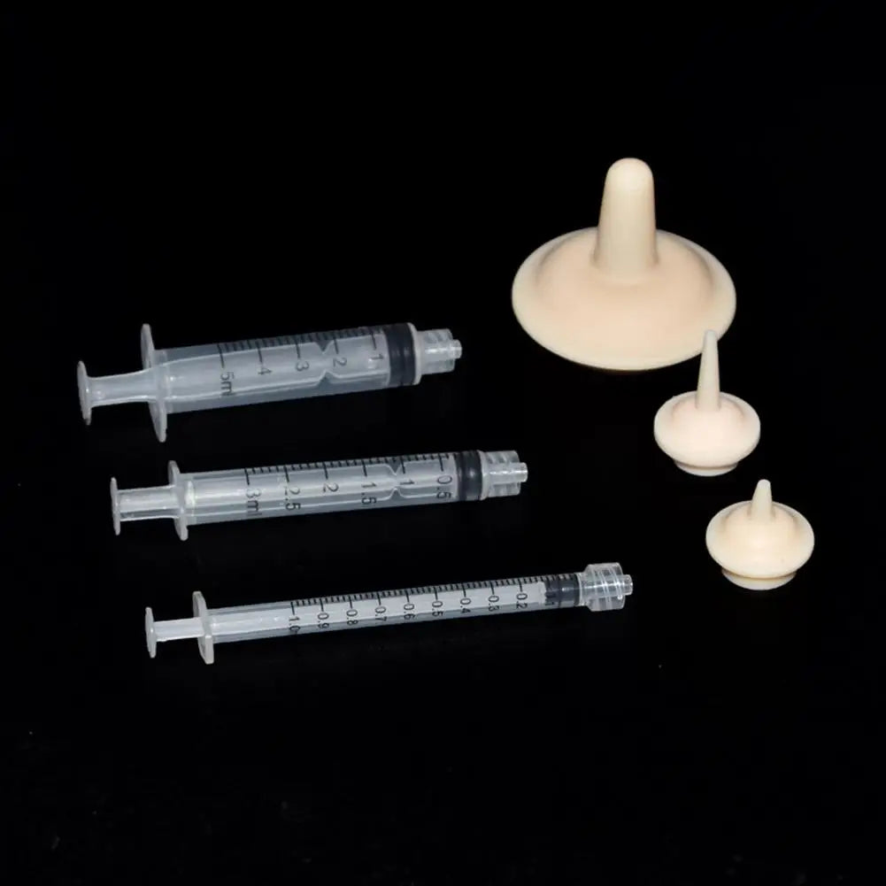 Pets Feeder Supplies Detachable Needle Tube Food Grade Soft Silicone Dogs Cats Feeding Device Newborn Pets Pacifier Syringe Set