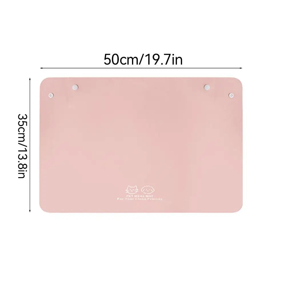 Pet Silicone Food Mat Placemat Waterproof Prevent Spills Dog Feeding Mats Easy to Clean Non-Slip Pet Feeding Water Supplies