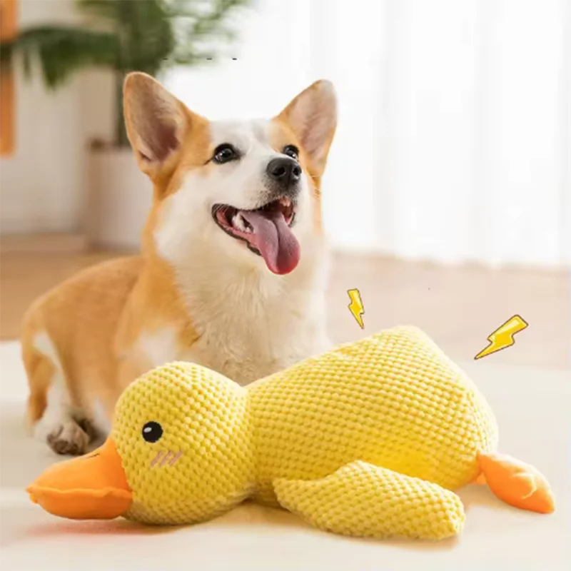 Plush Stomping Duck Dog Toy