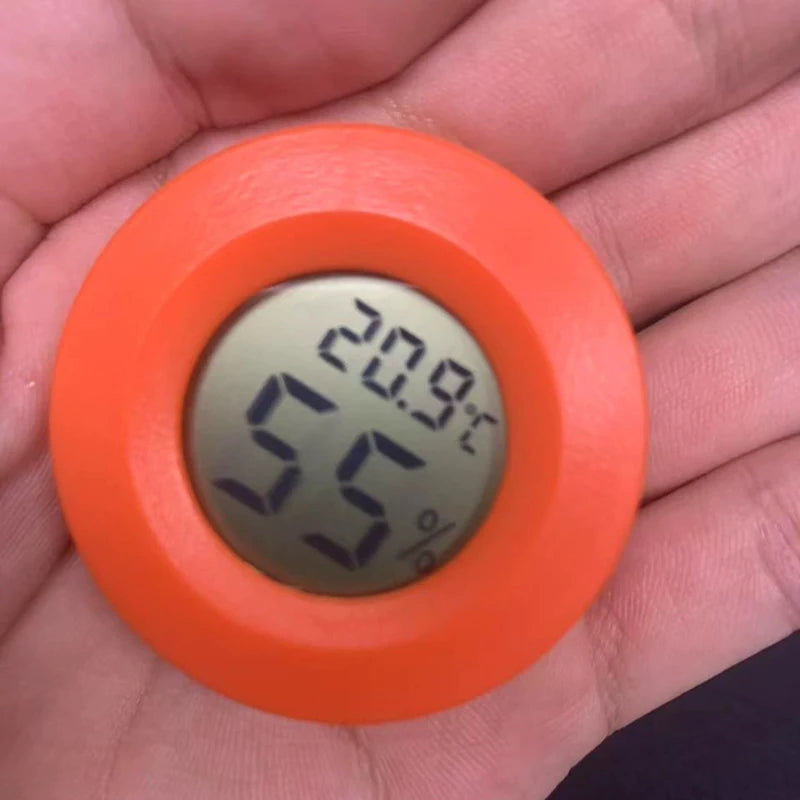 1pcs Round Electronic Temperature Embedded LCD Digital Thermometer Fridge Freezer Tester Temperature  Reptile Hygrometer