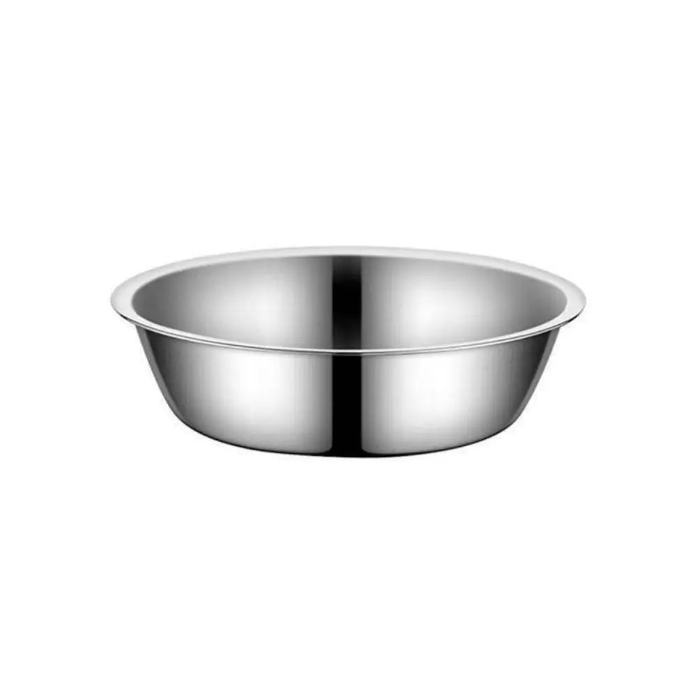 Pet Supplies Large Capacity Dog Bowl Stainless Steel Non-rust Cat Water Feeder Bowls Silver Cat Feeder Puppy
