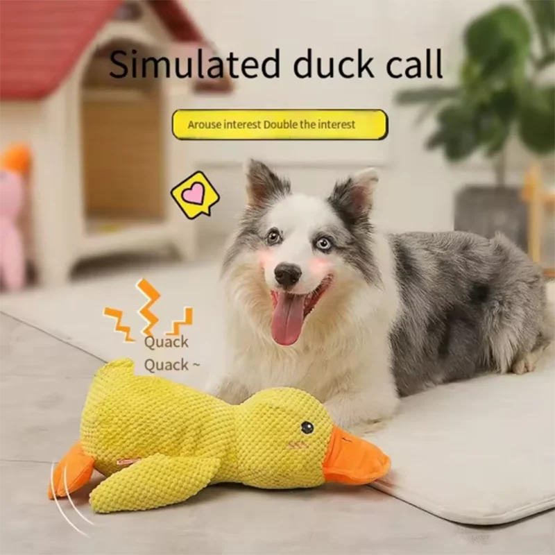 Plush Stomping Duck Dog Toy