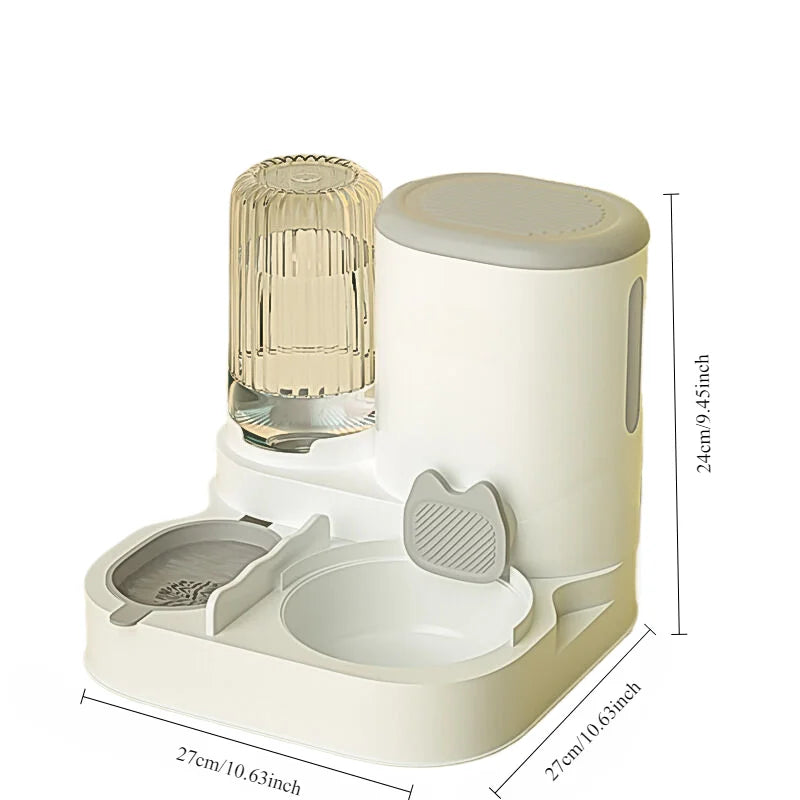 Automatic Cat Bowl Feeder & Water Dispenser