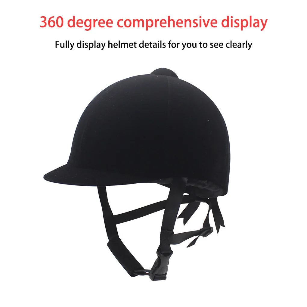 Equestrian Horse Riding Helmet Breathable Durable Half Cover Unisex Rider Outdoor Sports Adjustable Guard Children S