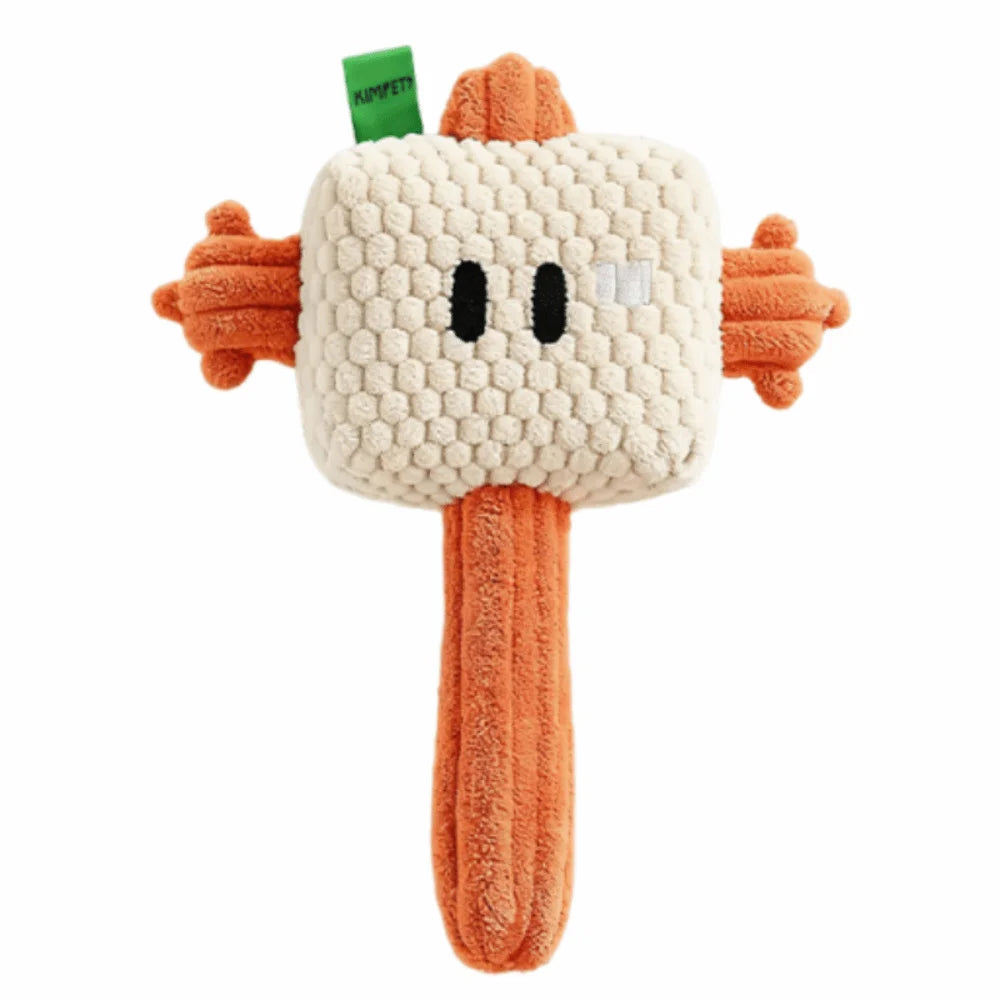 Pet Supplies Creative Hammer Dog Bite-resistant Soft Pet Squeaky Funny Wear-resistant Cleaning Tooth Chew Indoor Outdoor Use