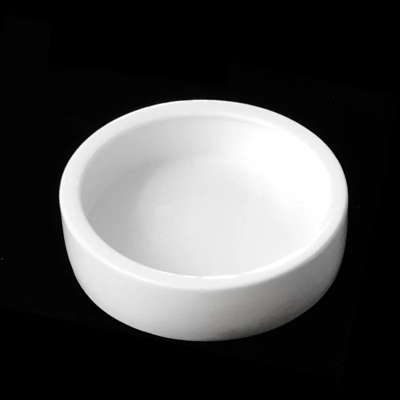 Reptile Water Food Bowl Worm Dish Ceramic Pet Bowls Anti-Escape Mini Reptile Mealworms Bowl for Lizard Bearded Dragon