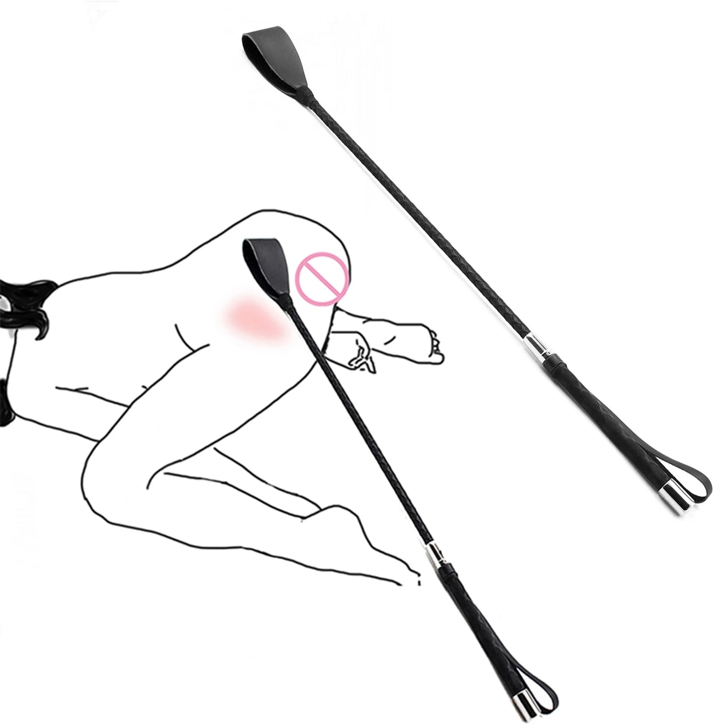 Premium Horse Riding Crop Leather Equestrianism Horse Crop with Double Slapper for Couples Equestrian Enthusiasts
