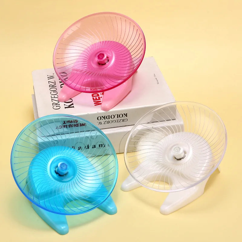 Silent Flying Saucer Hamster Wheel Easy Clean Anti Slip Exercise Running Wheel Spine Friendly For Dwarf Hamsters Gerbils Mice