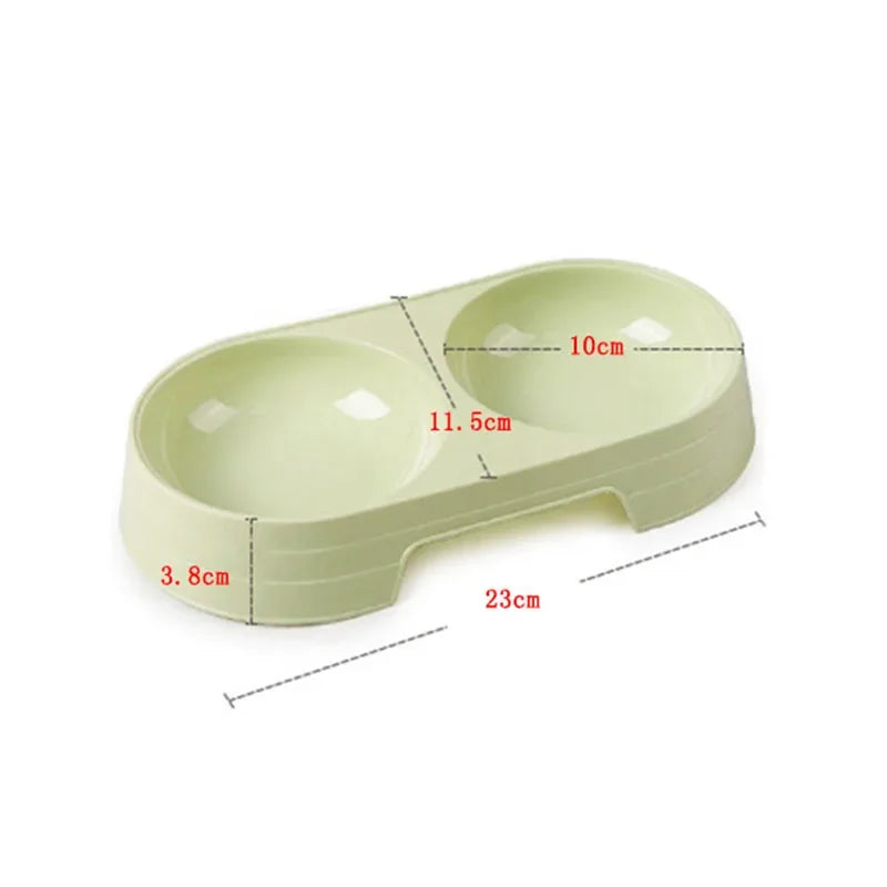 Stainless Steel Feeding Supplies for Cats and Puppies Dual Pet Bowl Dog Food Water Dispenser Pet Water Dispenser Dog Accessories