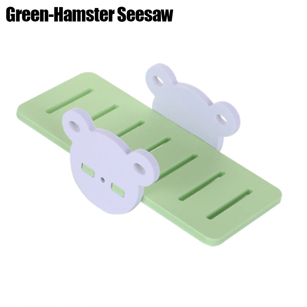 Hamster Play Toys Set Wooden Hamster House Boredom Breaker Activity Toy DIY Hamster Cage Accessories for Small Pets