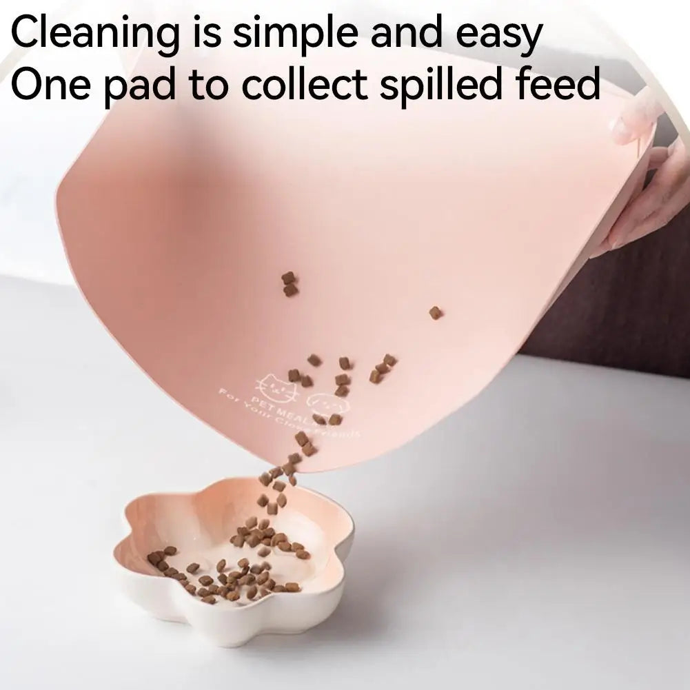 Pet Silicone Food Mat Placemat Waterproof Prevent Spills Dog Feeding Mats Easy to Clean Non-Slip Pet Feeding Water Supplies