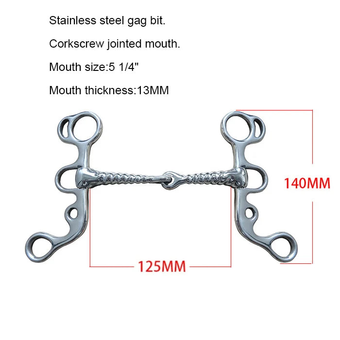 Title (SEO, ≤40 chars): Horse Bit Snaffle Gag for Training