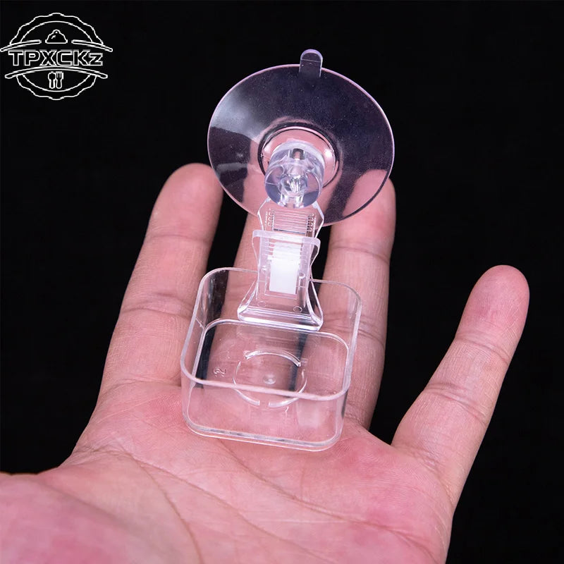 Reptile Water Food Bowl Suction Cup Food Tray Gecko Reptile Lizards Spider Tree Frogs Feeder Habitat Decoration Pet Supplies